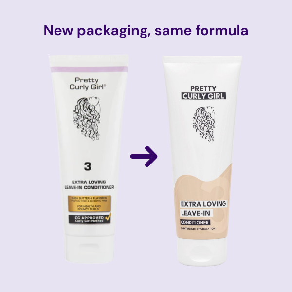 De oude en nieuwe verpakking van Pretty Curly Girl (2025)