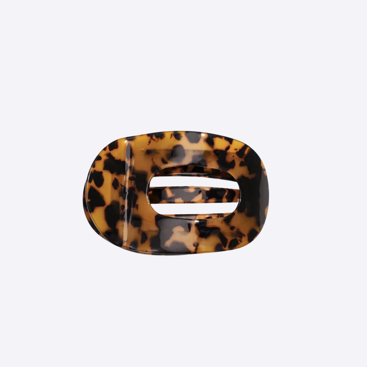 CurlyTools Ovale Haarclip - Bruin en Zwart