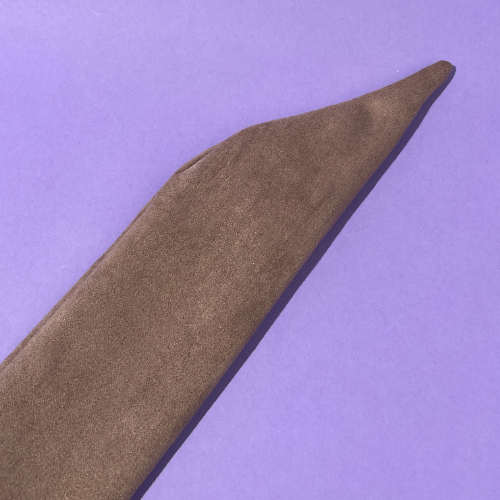 Taupefarbenes Wildleder-Bandana