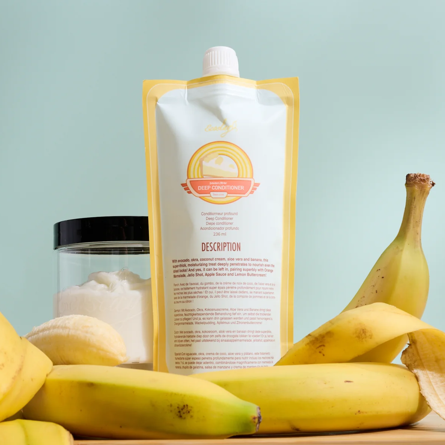 Ecoslay Banana Cream Deep Conditioner Pouch, 236ml