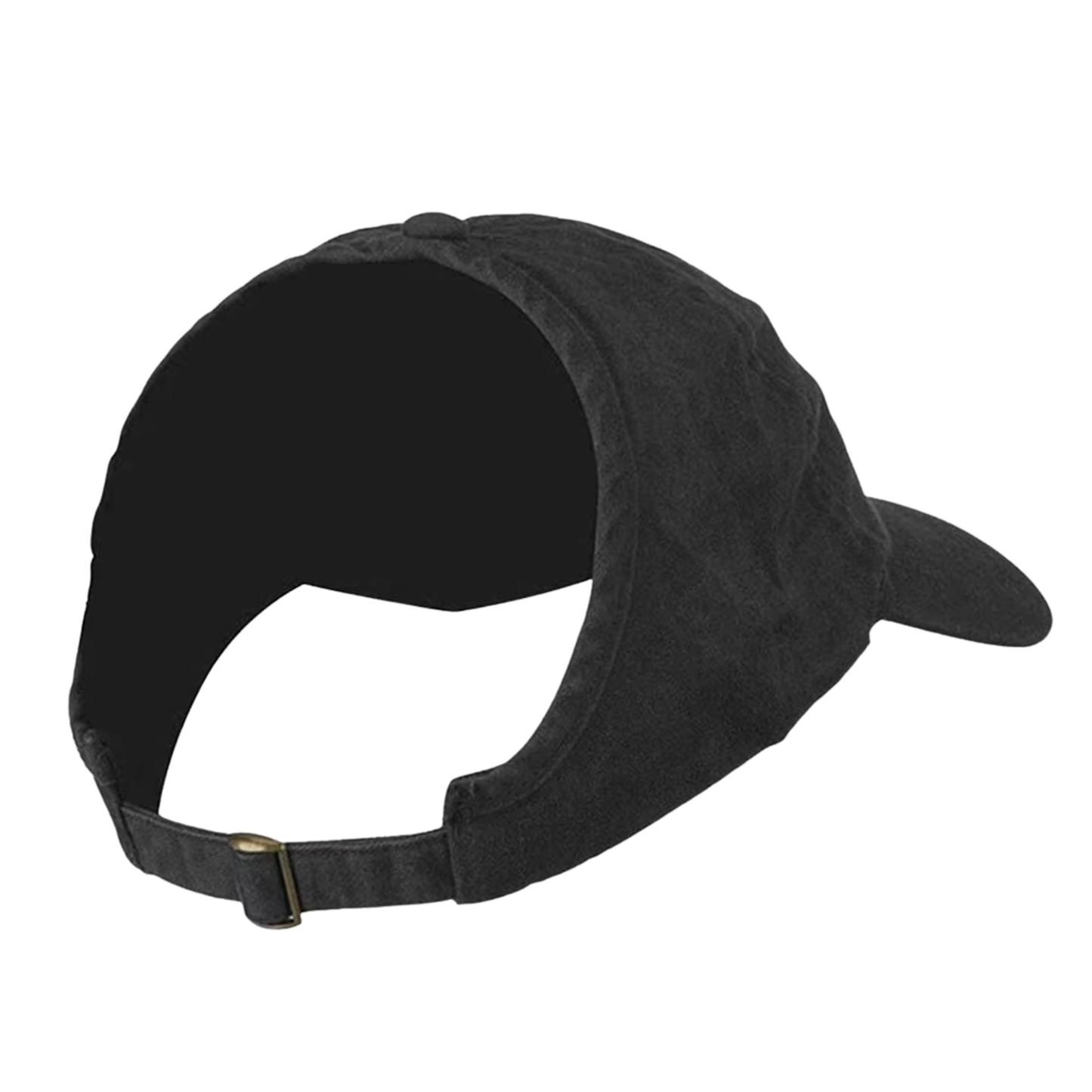 Backless Curly Cap - Washed Black