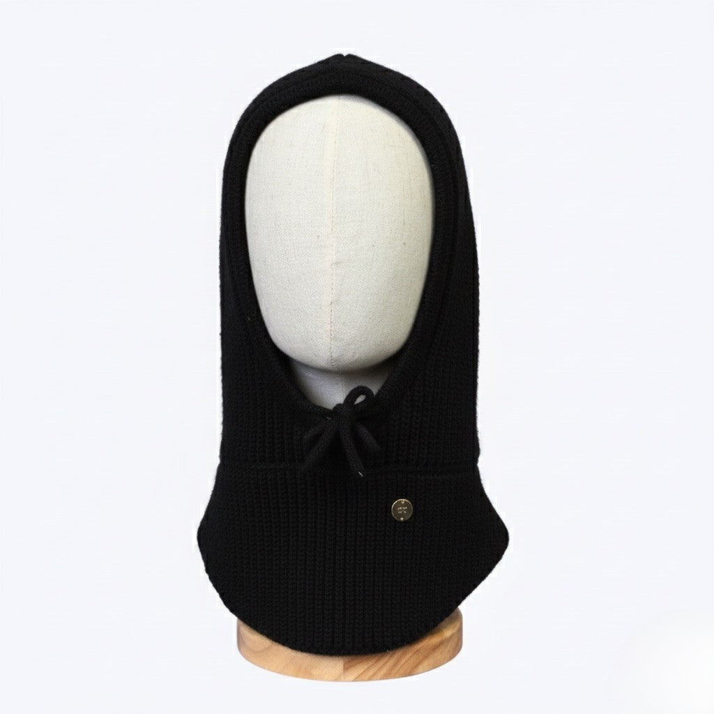 Zwarte Satijngevoerde Balaclava