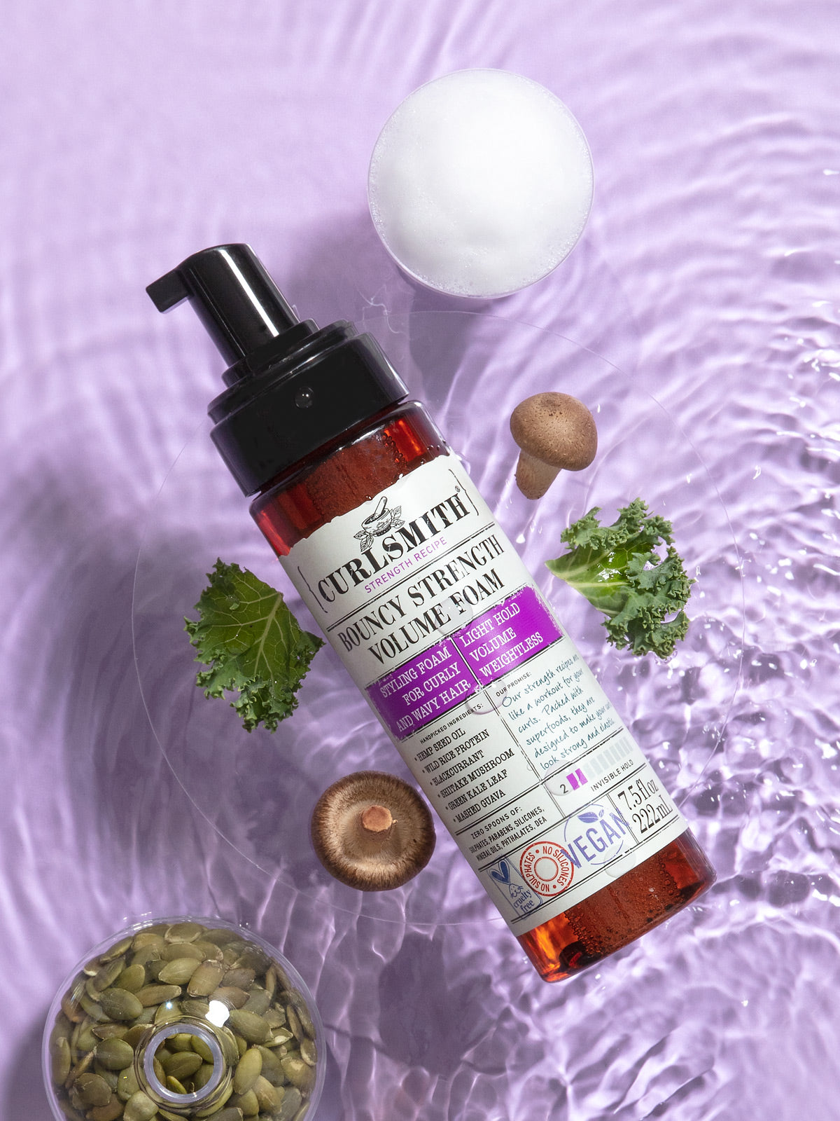 Curlsmith Strength Recipes Bouncy Strength Volume Foam