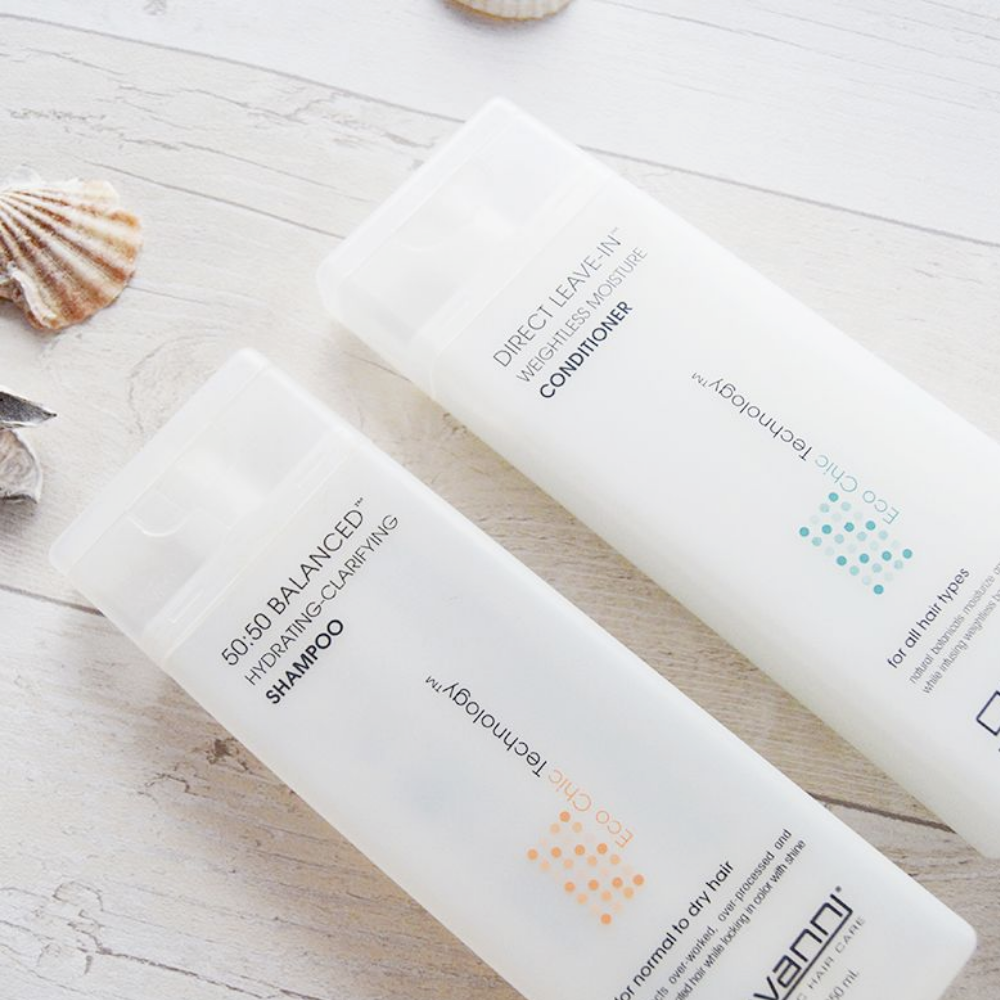 Direct leave in conditioner Giovanni liggend met 50/50 balanced shampoo