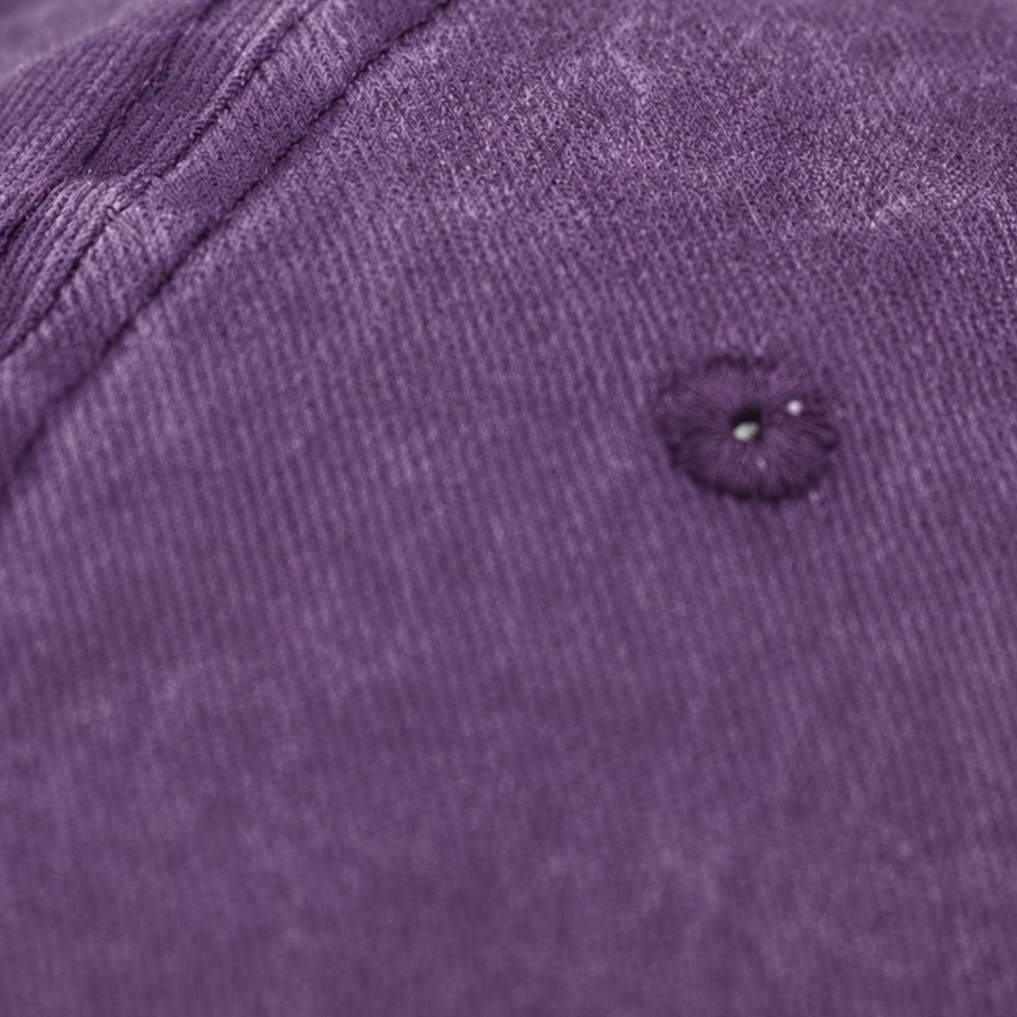 Backless Curly Cap - Washed Purple