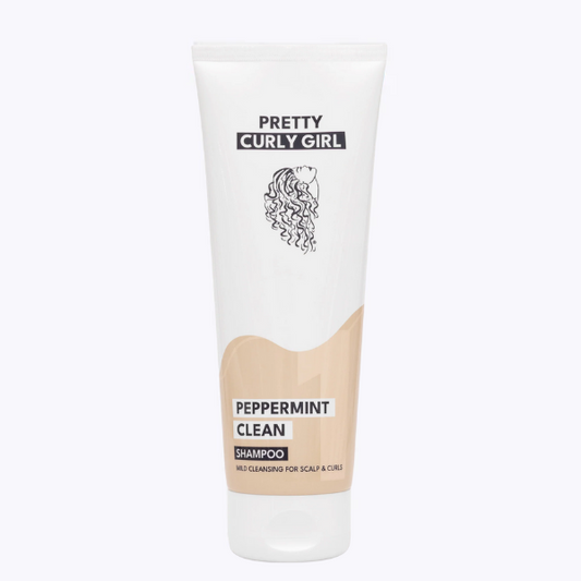 Pretty Curly Girl Peppermint Clean Shampoo nieuwe verpakking van 2025