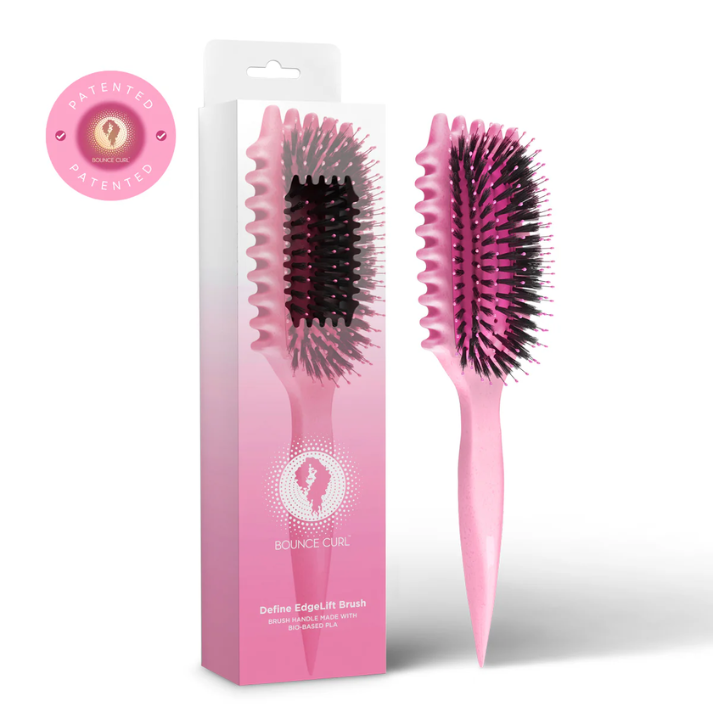 Bounce Curl Define Styling Brush - Pink samen met de officiële verpakking