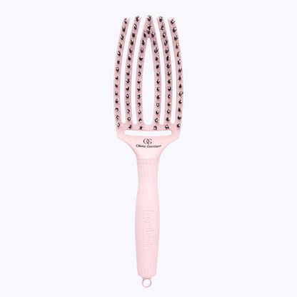 Olivia Garden Borstel Finger Brush Medium, Pink