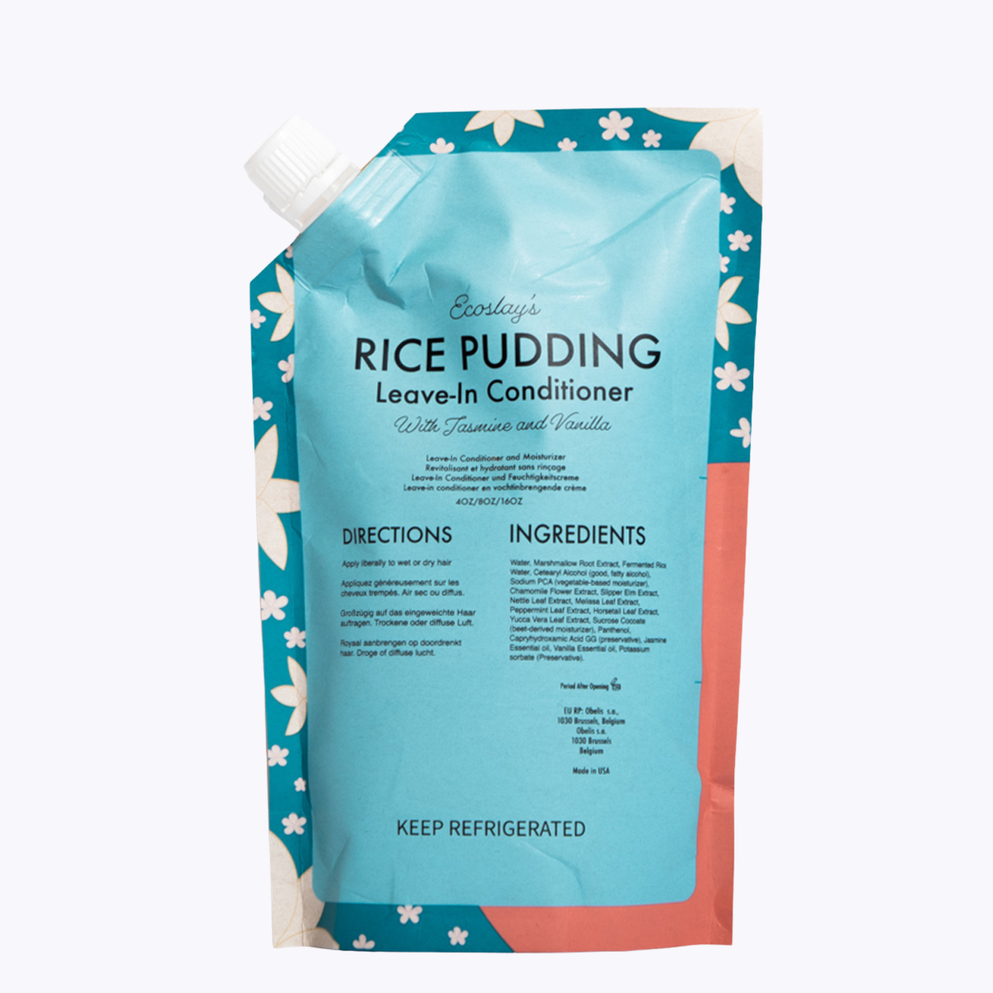 Ecoslay Rice Pudding Leave-In Conditioner, 237ml