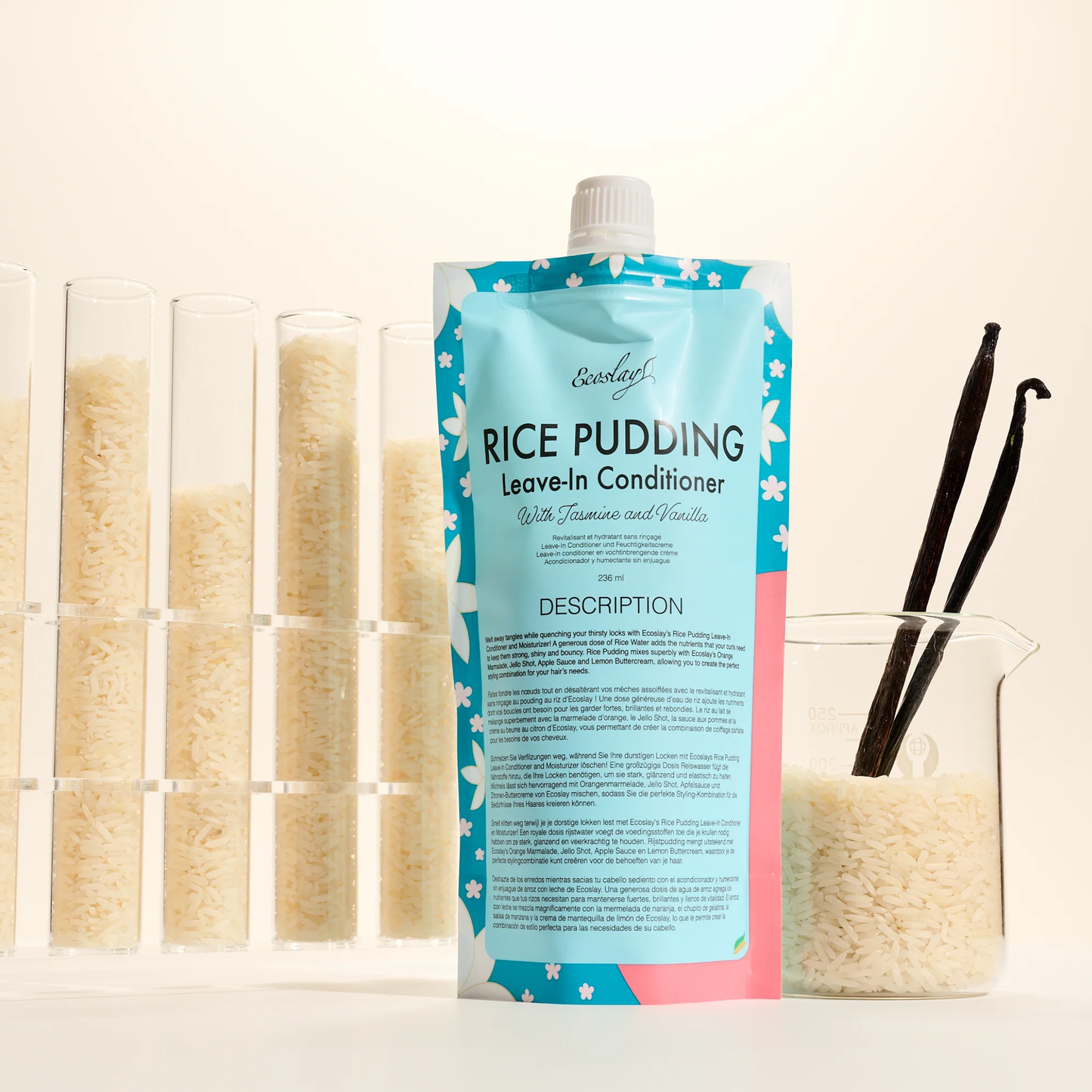 Ecoslay Rice Pudding Leave-In Conditioner, 237ml