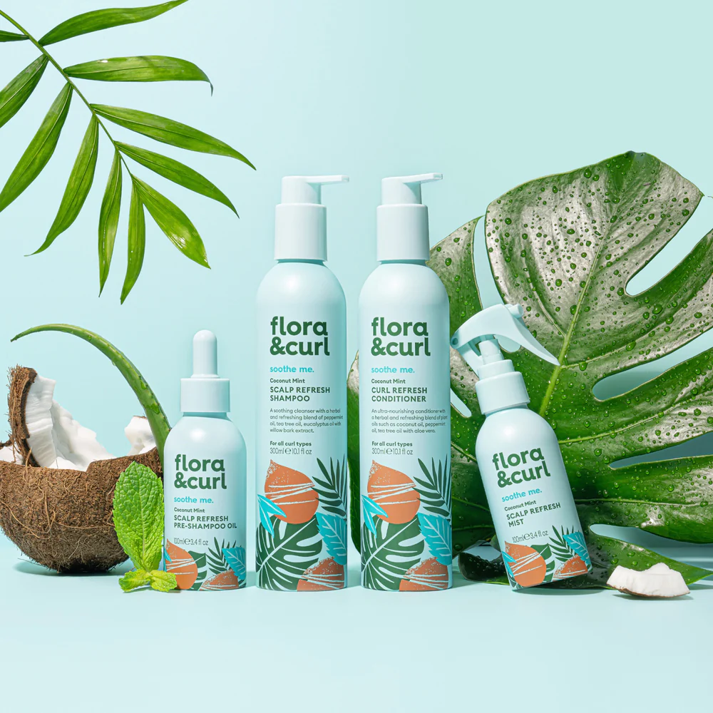 Flora & Curl Sooth Me Coconut Mint Scalp Refresh Mist