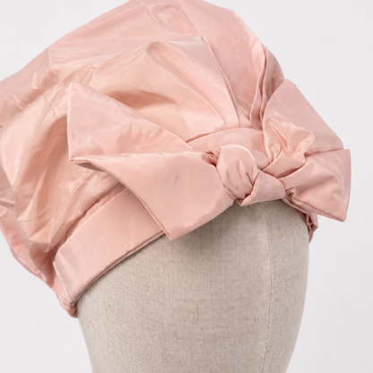 Curly Shower Cap - Dusty Pink