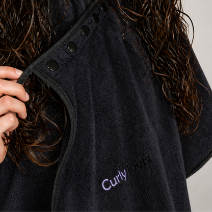 Curly Styling Cape, Classic Black