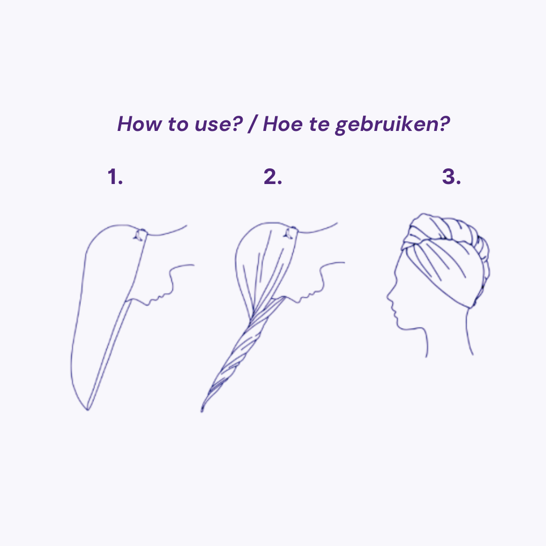 Hoe gebruik je een hair towel wrap?afbeelding