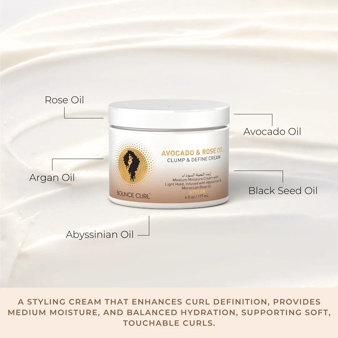 Avocado & Rose Oil Clump and Define Cream