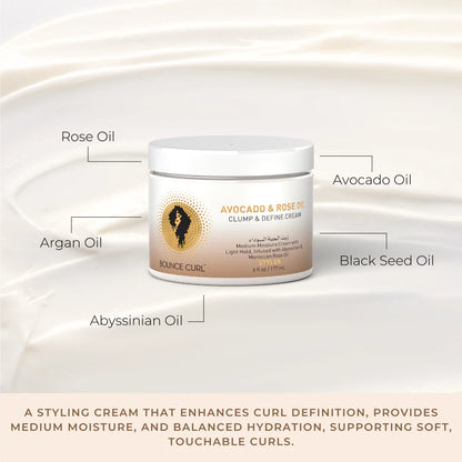 Avocado & Rose Oil Clump and Define Cream
