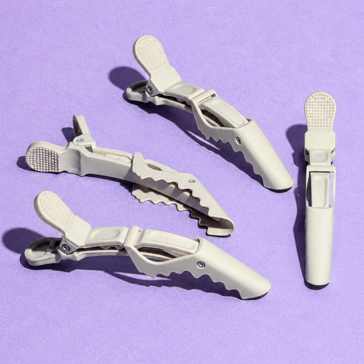 Curl Section Clips - Beige