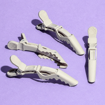 Curl Section Clips - Beige